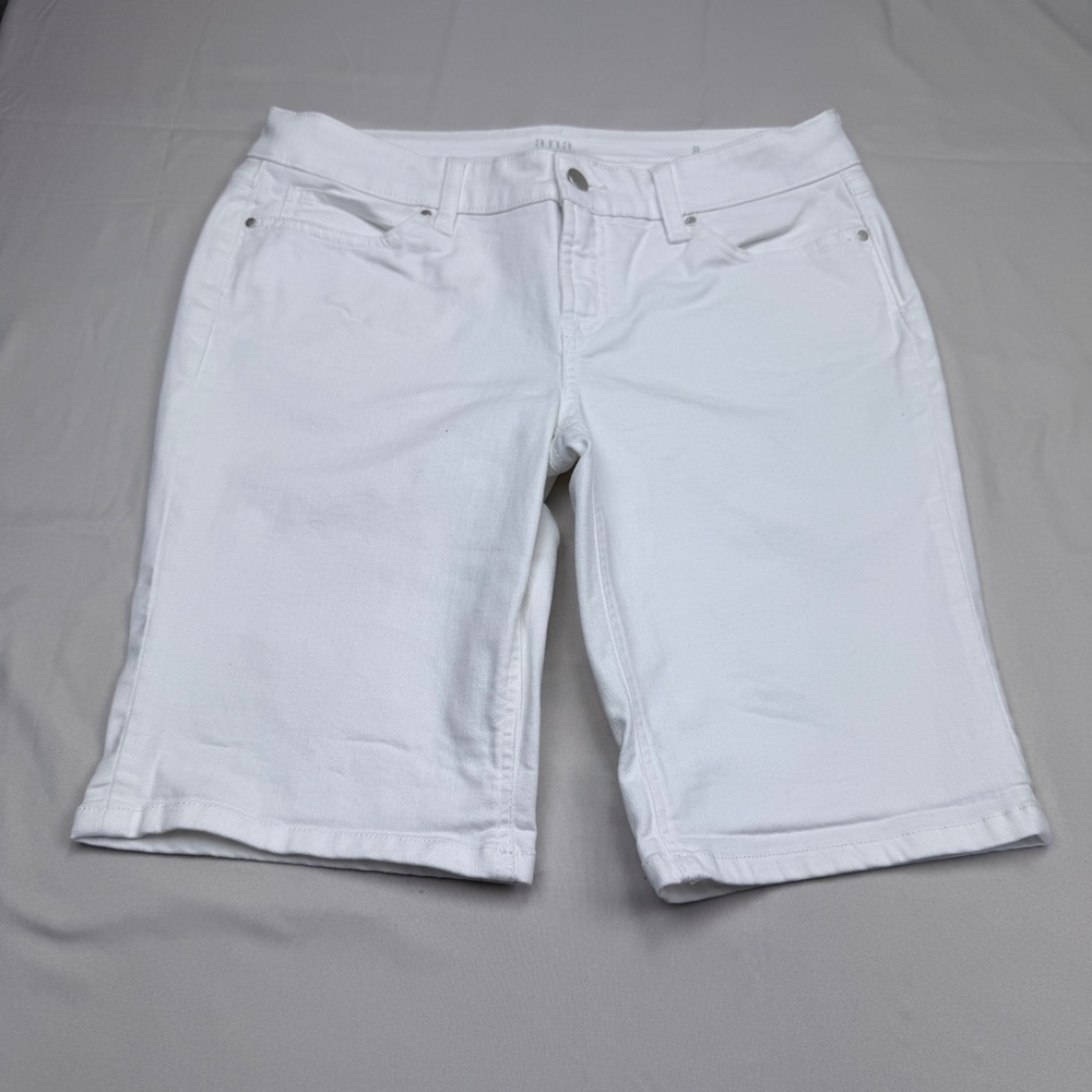 a.n.a Women's White Bermuda Shorts